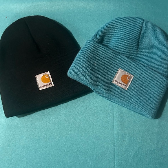 Carhartt Accessories - Carhartt Black and Teal Beanie Set new no tags never worn
